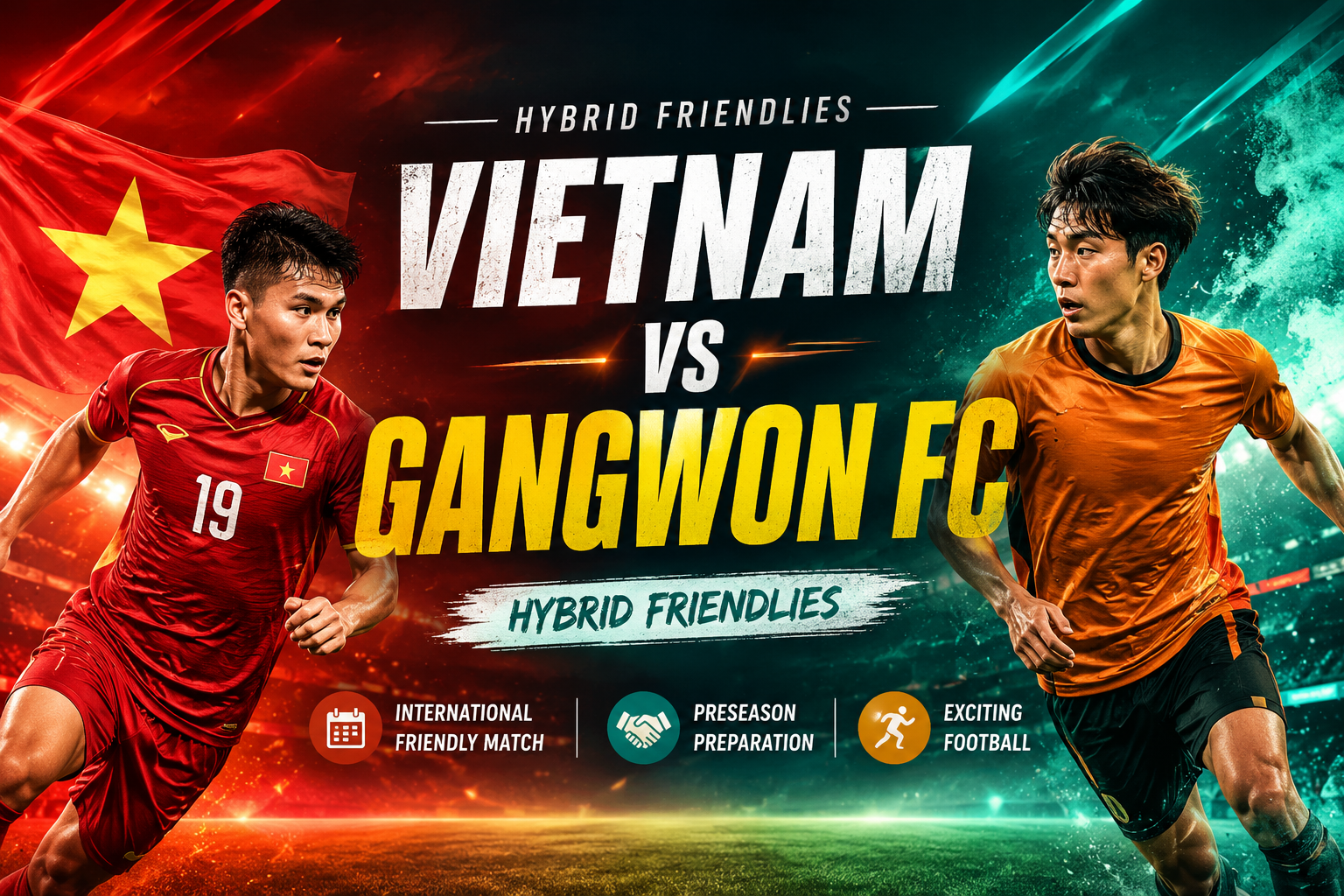 Jalalive Kupas Tuntas Duel Vietnam vs Gangwon FC Hybrid Friendlies Malam Ini Pukul 19.00 WIB yang Dinanti Banyak Penggemar