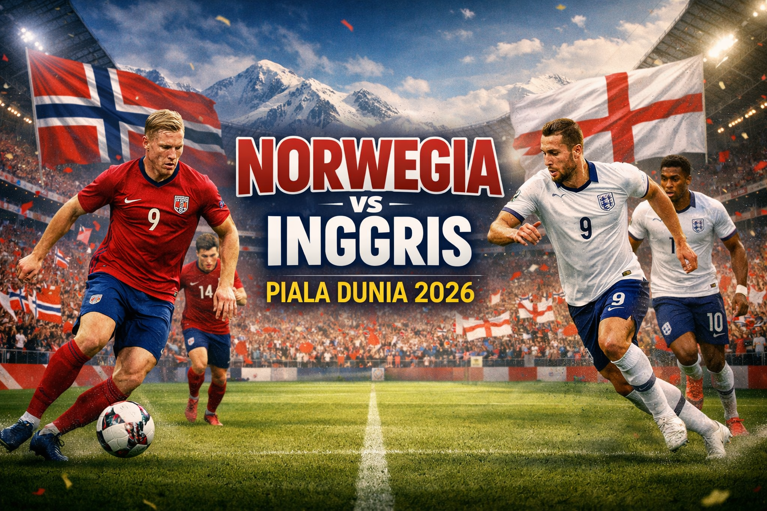 Jalalive Siap Menemani Live Streaming Norwegia vs Inggris Piala Dunia 2026 Dini Hari Ini Pukul 04.00 WIB dengan Siaran HD yang Stabil