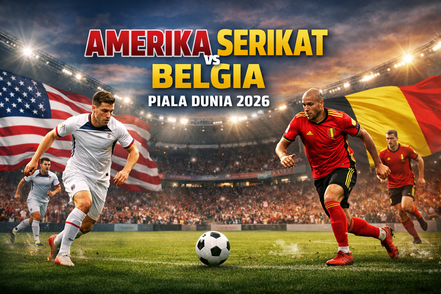 Jalalive Streaming Amerika Serikat vs Belgia Piala Dunia 2026 Besok Jam 07.00 WIB Pertandingan Berkelas Dunia yang Siap Memikat Penggemar Sepak Bola