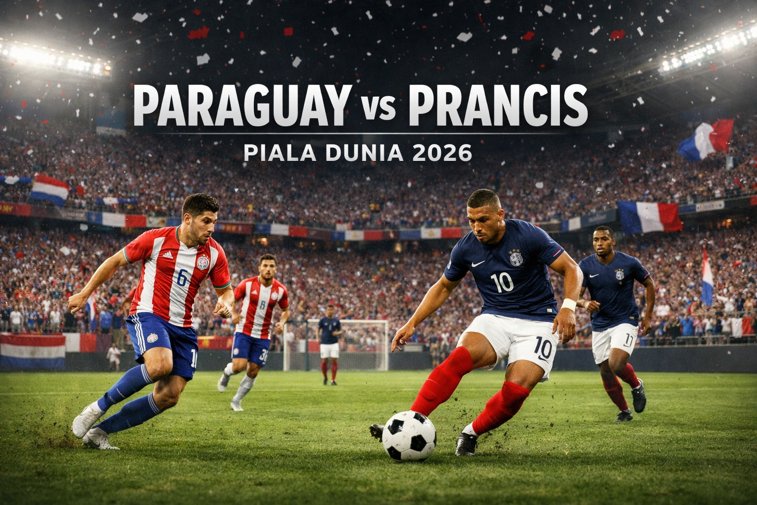 Paraguay vs Prancis Besok Subuh Bersama Jalalive – Duel Panas yang Menentukan Langkah Menuju Perempat Final Piala Dunia 2026